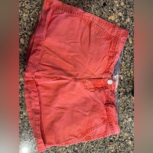 Aeropostale Jean short. salmon color. size 8